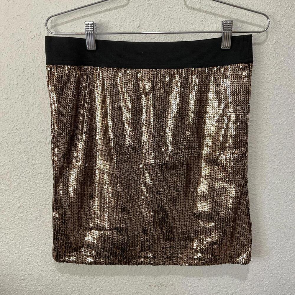 Forever 21 Women's Gold Skirt